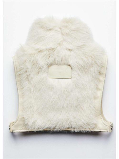 Gilet con effetto pelliccia e fondo regolabile Patrizia Pepe PATRIZIA PEPE | 2F0018-E077W452